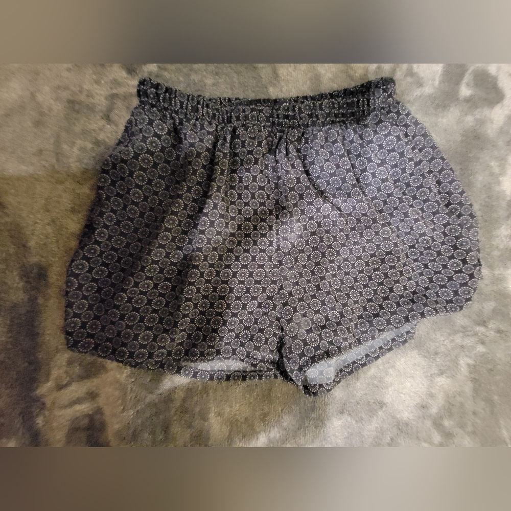 Women's Blue  Patterned Skort